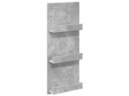 Conjunto 1 Suporte Para Revistas Vidaxl Cinzento Derivados De Madeira (43 X 11 X 102 Cm)