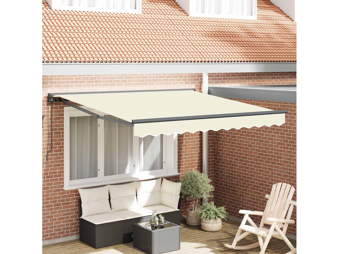 Vidaxl Estrutura De Toldo Creme 300 X 250 Cm