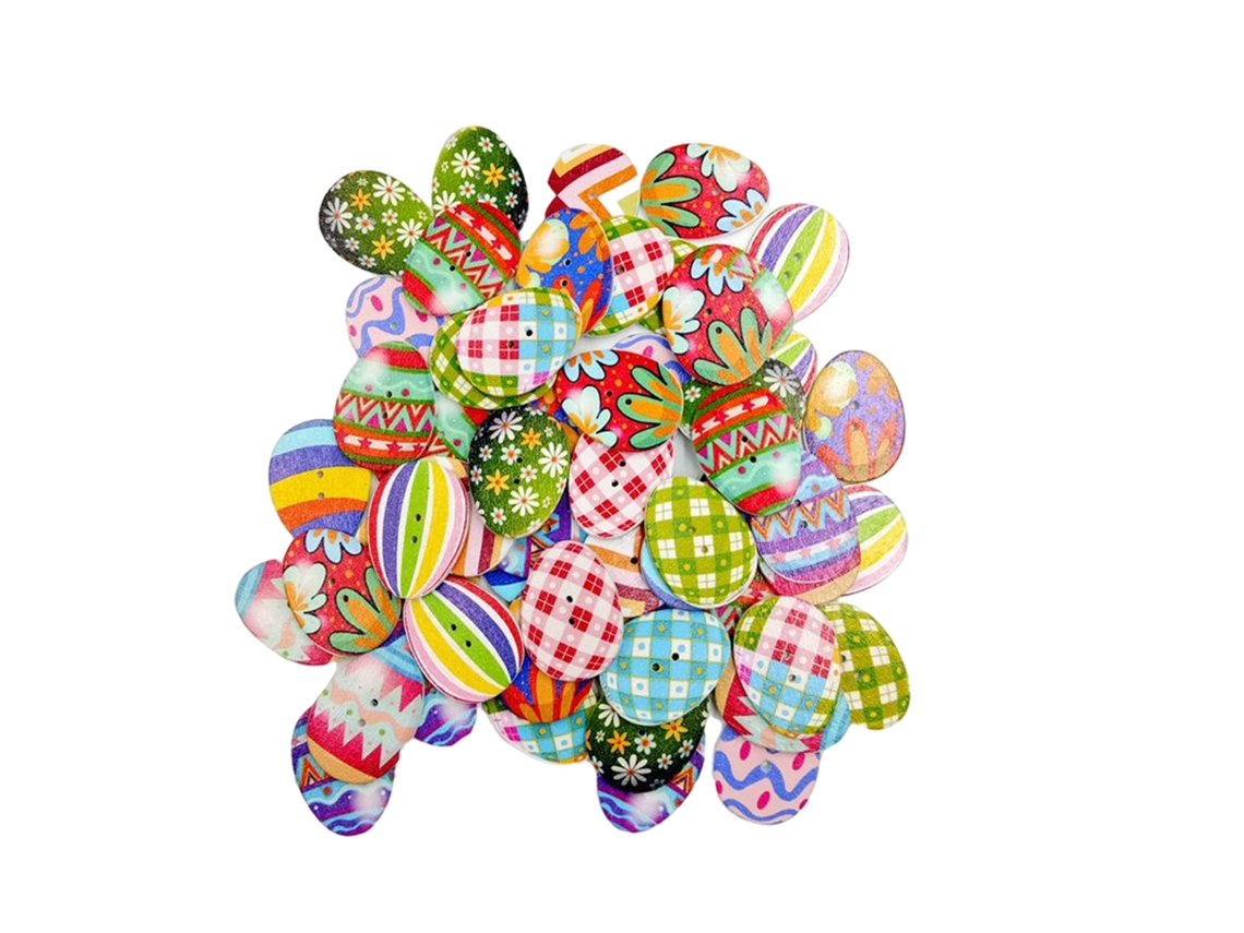 Kit De Materiais Diy Laxiscreed Com Cores De Páscoa Para Decoração Creativa Peça Única 3,1cm X 2,4cm