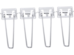 Homoyoyo Conjunto De 4 Pés Mesa Dobráveis Metal 21cm Móveis Resistentes Em Formato Grampo Para Computador E Doméstica