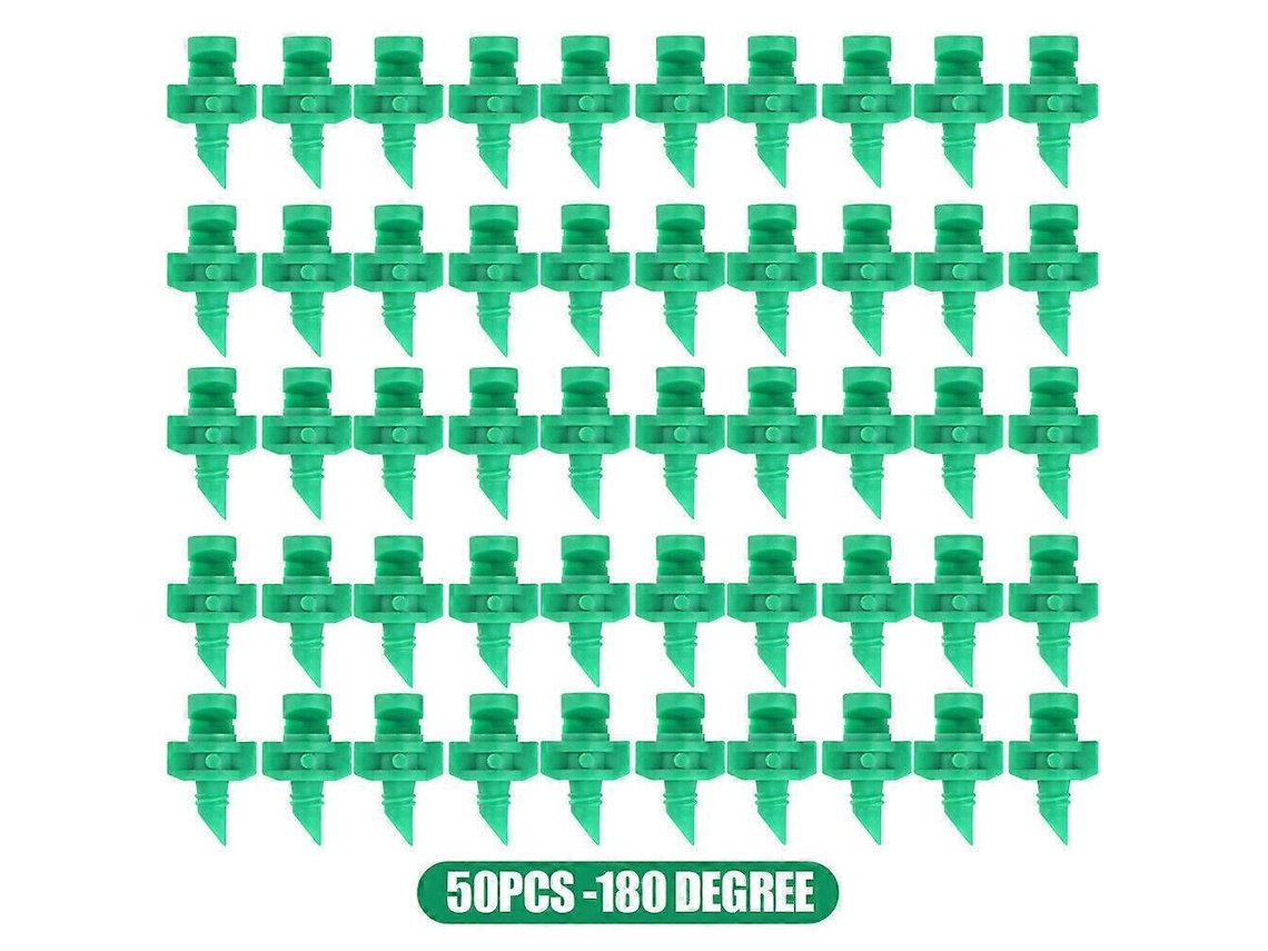 Kit Com 50 Bicos De Microaspersão De 90°, 180° E 360° Para Irrigação De Jardins E Gramados.