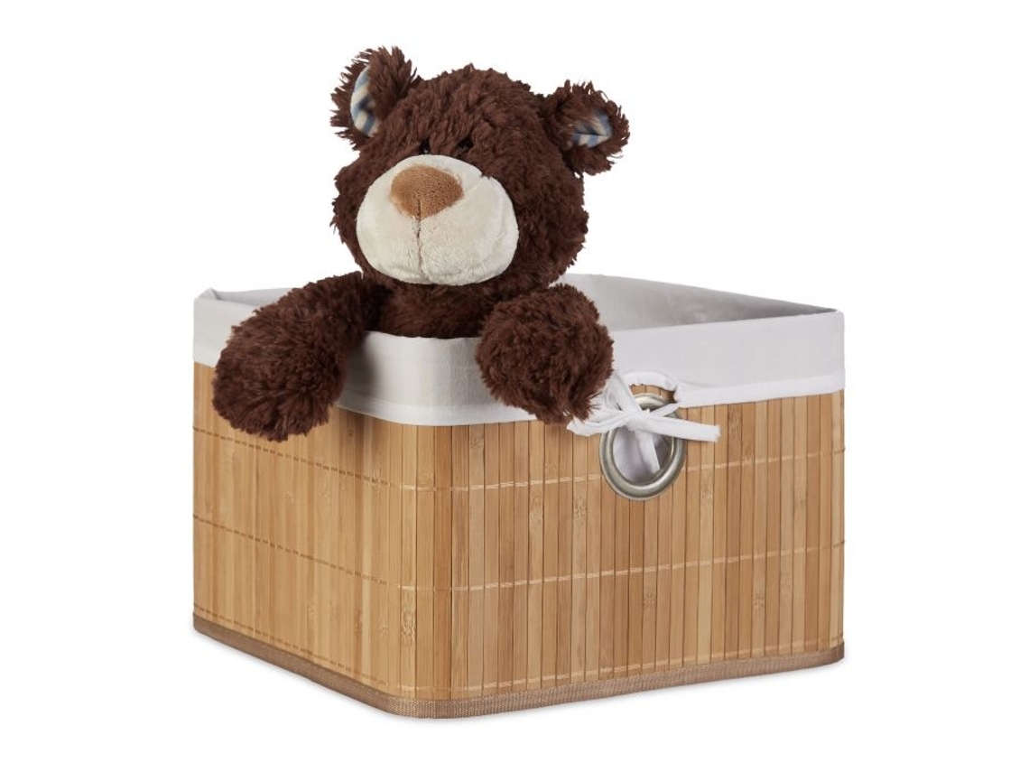 Cesta de armazenamento de bambu B2X