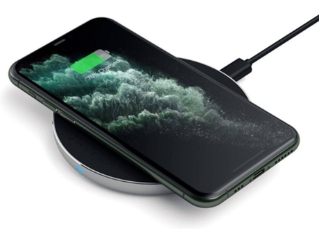 Carregador Wireless Qi  Type-C Cinzento