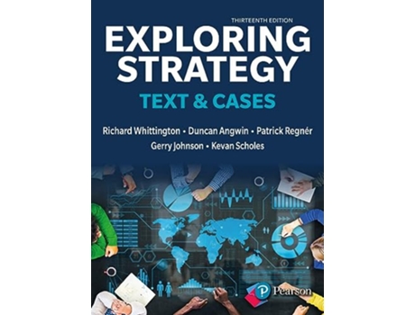 Livro Exploring Strategy, Text Cases de Gerry Johnson e Richard Whittington (Inglês)