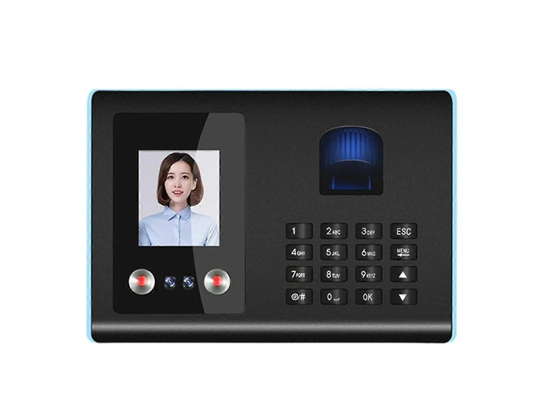 Máquina De Controle De Acesso Com Reconhecimento Facial, Digital, Senha, Voz E Tomada Uk C15