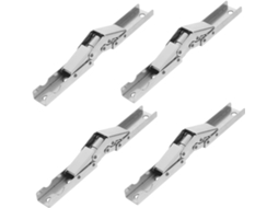 Dobradiças Para Portas De Armário, Discretamente Escondidas, Em Aço Laminado A Frio, Conjunto De 4 Peças, Design De