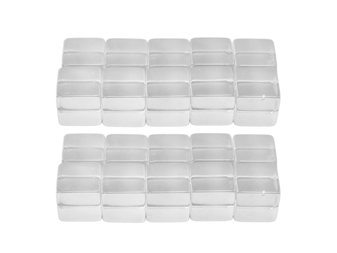 Dados Transparentes LAXISCREED para Jogos e Artesanato