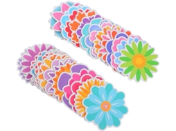 Ímãs De Geladeira Borracha Em Formato Flor Toddmomy, 35 Unidades Design Floral Vibrante E Leve Para Decorar Espaços