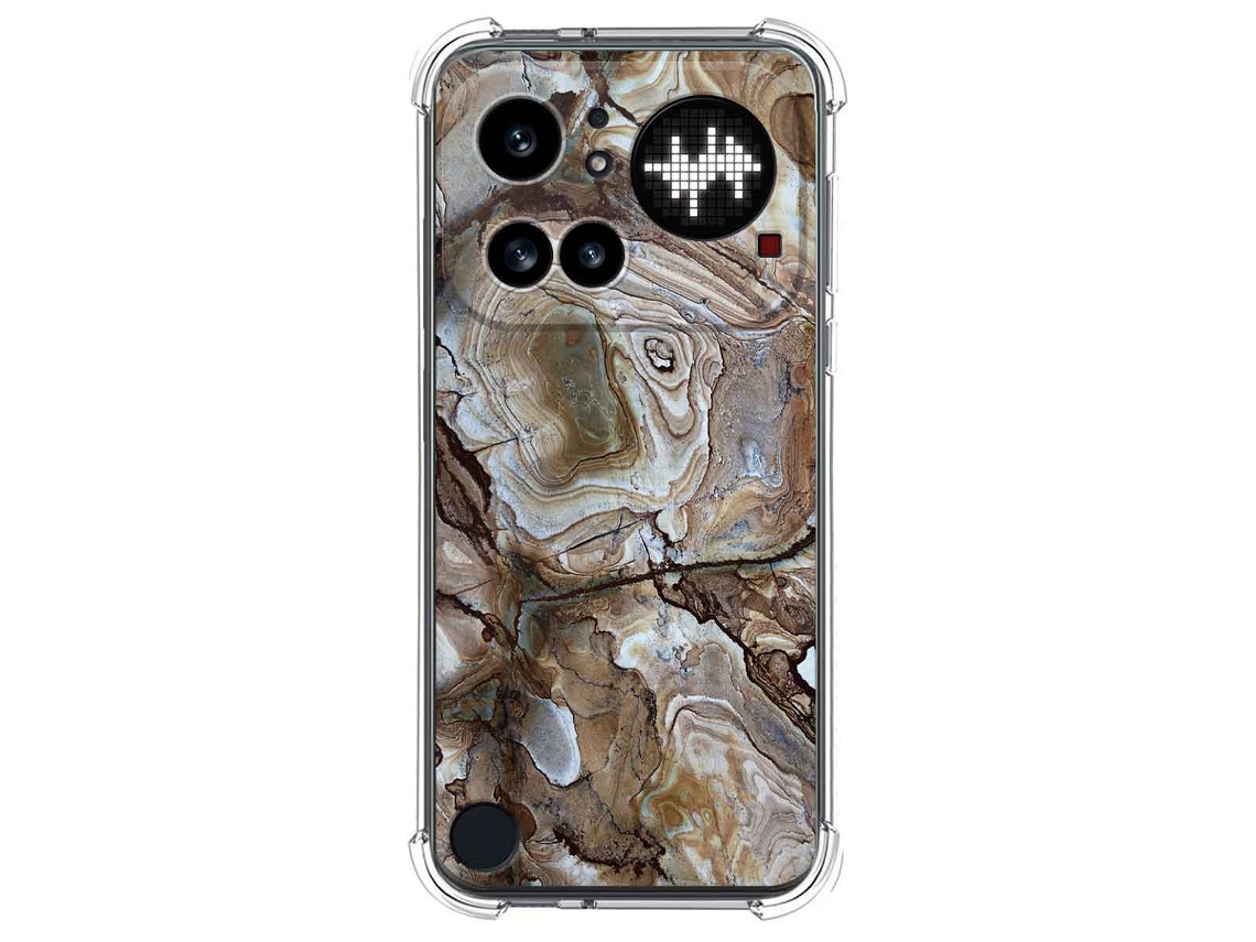 Capa Tumundosmartphone De Silicone Resistente A Impactos Para Nothing Phone 4a Pro 5g Com Estampa De Mármore 14 Padrões