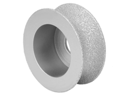 Rebolo de Desbaste com Ponta Arredondada para Porcelana, Ferramenta com Ponta Arredondada de 20 Mm , Rebolo Brasado BRILVIBERA (7, 3 Cm)