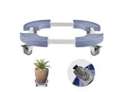 Carrinho Para Balde Do Lixo Succebuy Com 4 Rodas, Ajustável De 380 A 580 Mm, Azul