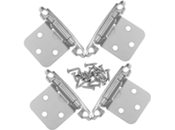 Conjunto De 4 Dobradiças Reforçadas Com Mola E Fechamento Automático