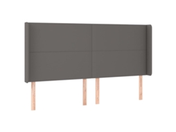 Headboard, Headboards Vidaxl Cinzeto Couro Artificial (183 X 16 X 118/128 Cm)