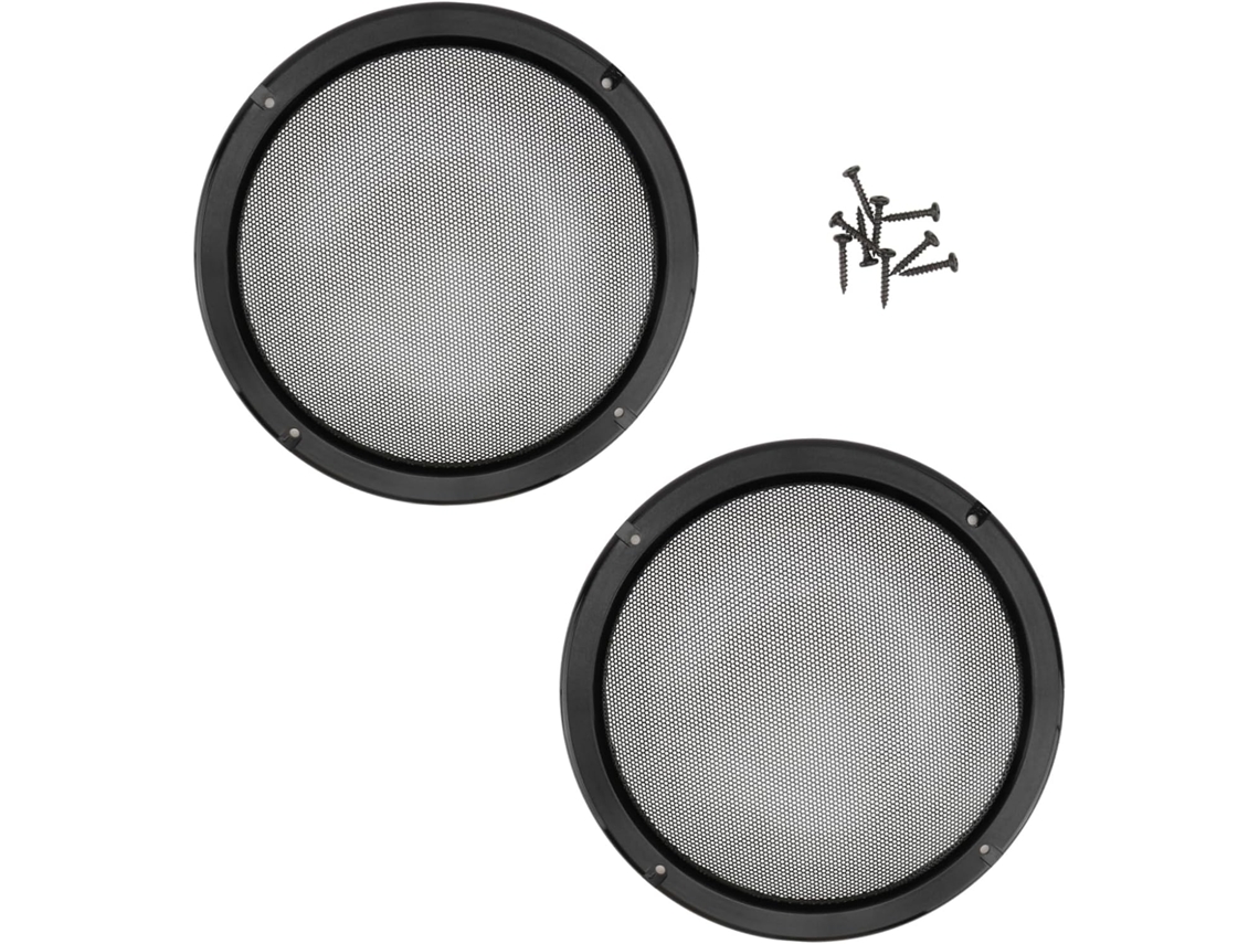 Capas Protetoras Pretas Para Alto-falantes Automotivos (2 Peças), Membranas Protetoras Para Alto-falantes E Subwoofers.