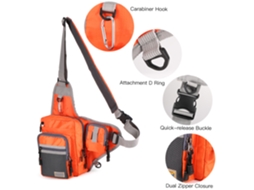 Bolsa de Pesca Impermeável 32x39x12cm S/MARCA