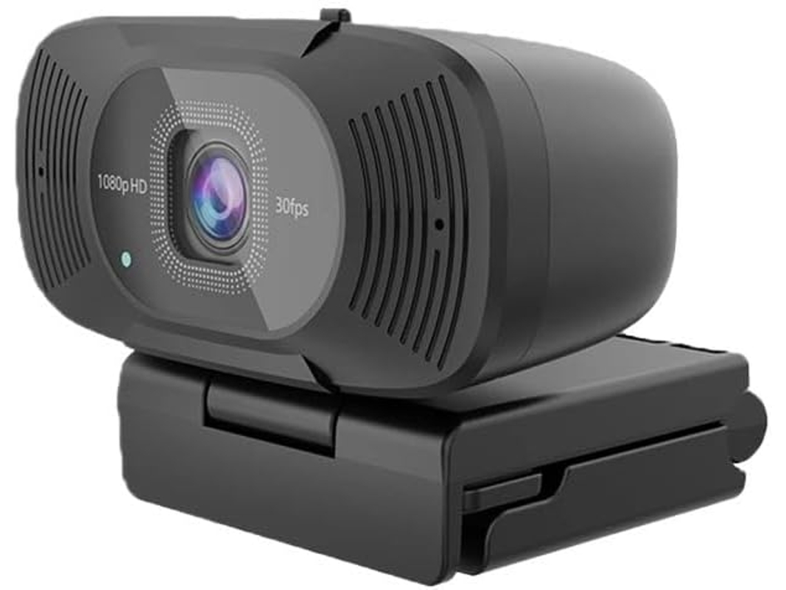 Webcam Usb Hd 1080p Para Pc, Com Microfone Duplo, Miniconferências E