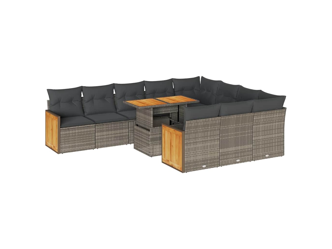 Garden Sofa Set, Garden Sofa Sets Vidaxl Cinzeto Rattan / Vime (n/a)