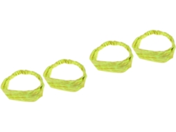 Conjunto De 4 Faixas Elásticas Para A Cabeça Com Botões De Ajuste Nas Orelhas Para Máximo Conforto Em Atividades Físicas E Ioga.