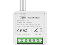 Interruptor Liga Desliga Zigbee De 3 Vias Com Grafite, Mini Interruptor De Caixa Embutido