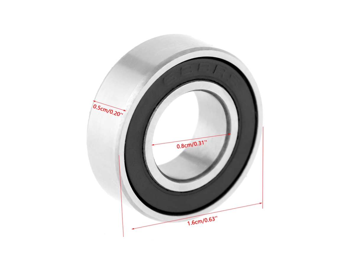Laxiscreed Rolamentos De Esfera Selados Em Borracha 8x16x5mm Para Máxima Proteção E Durabilidade