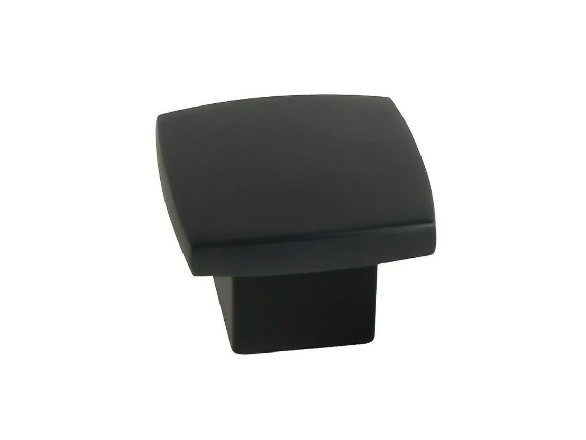 Pomo 25x25 Mm Pintura Negra Mate Nesu