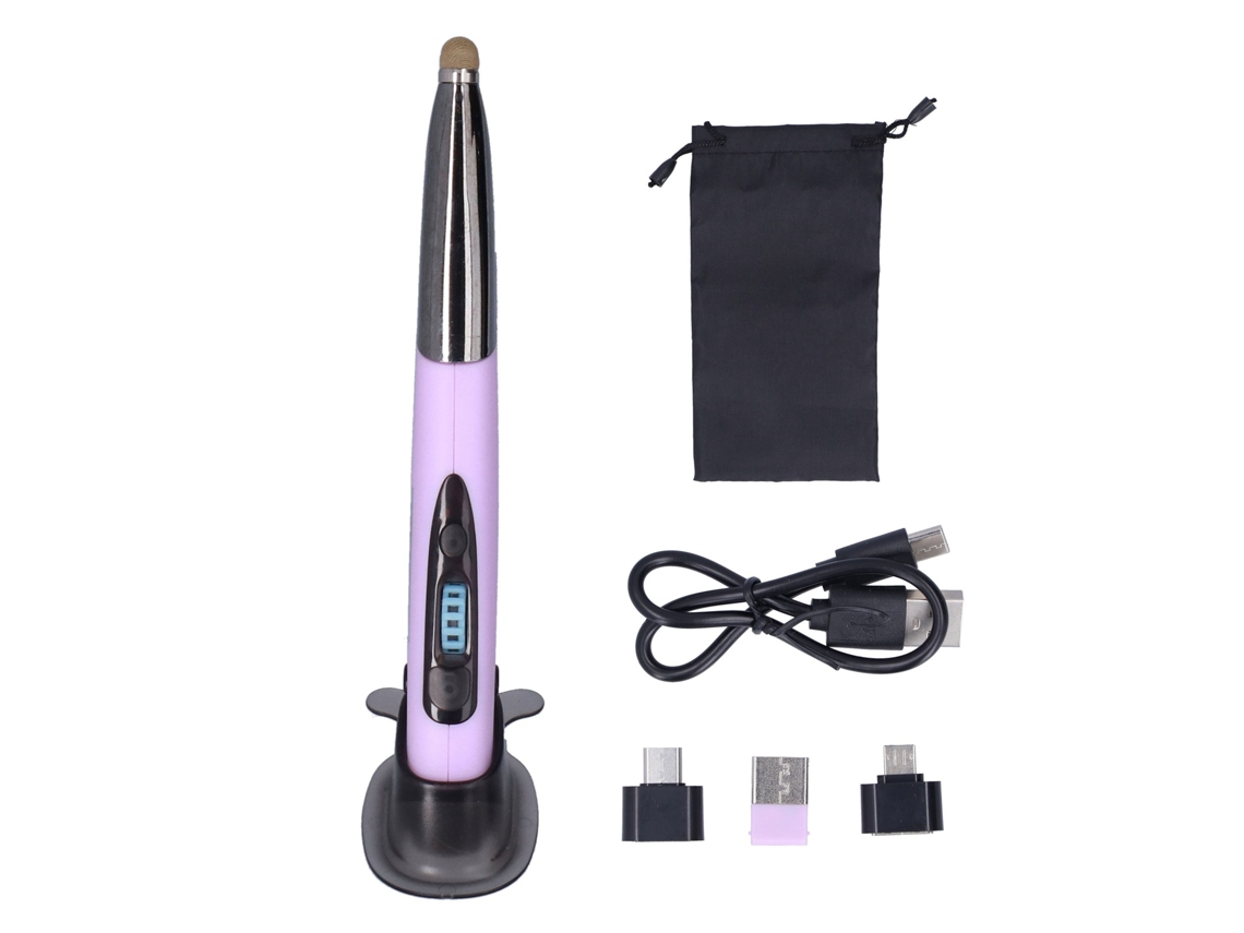 Baoj-2026lápiz Estilo Mouse Inalámbrico 2.4ghz Para Pc Portátil Creativo Stylus Inalámbrico Morado