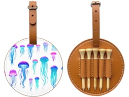 Bolsa para Tees Jellyfish Swarm, preta, fácil de transportar e eficiente, S/MARCA