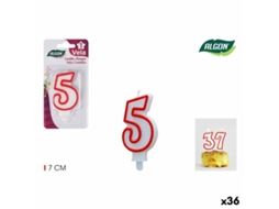 Conjunto de Velas ALGON Vermelho 36 Unidades