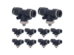 Conector De Tubo Neumático Thread Pvc 10pcs