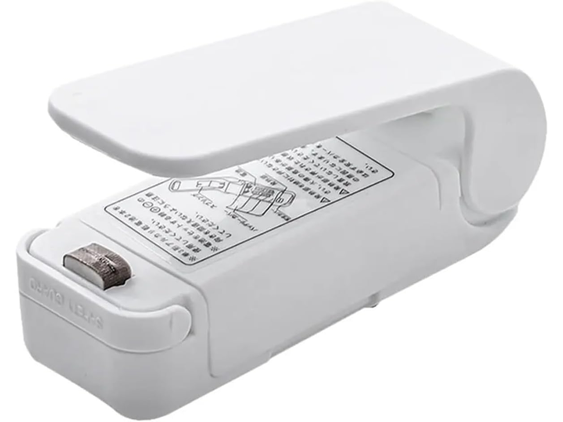 Seladora A Vácuo Portátil Para Sacos Plásticos, Com Clipes, Para Armazenamento De Alimentos, Selagem De Lanches E Outros