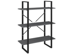 Book Cabinet, Book Cabinets Vidaxl Cinzeto Madeira De Pinho (n/a)