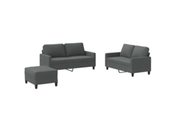 Sofa Set, Sofa Sets Vidaxl Cinzeto Tecido (n/a)