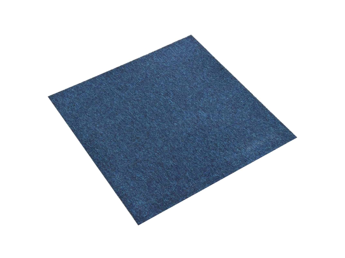 Vidaxl Tapete 20 Unid. Azul Escuro 50 X 50 Cm 100% Polipropileno