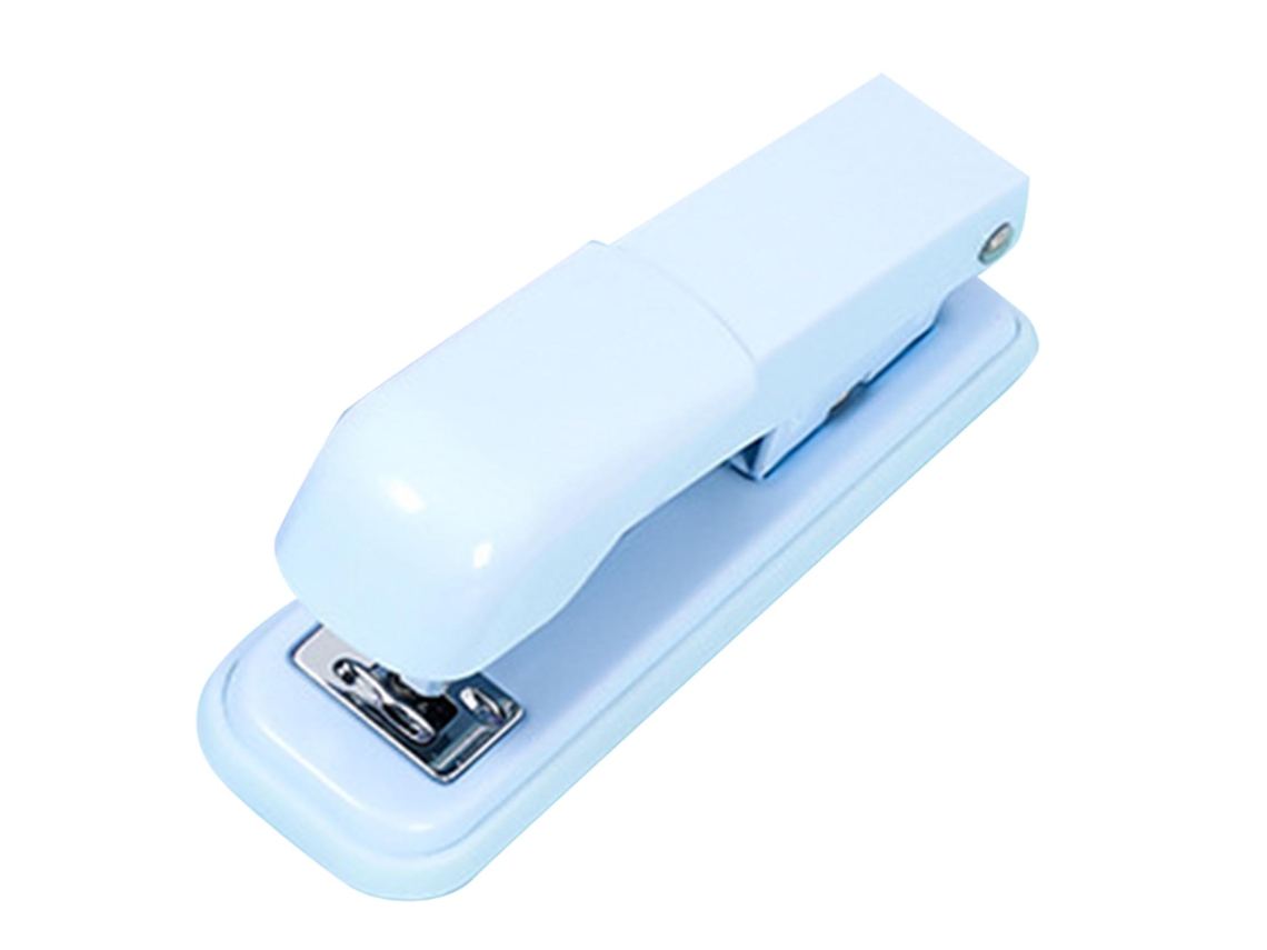 Grapadora De Escritório Desktop Ergonômica Sem Esforço 24/6 26/6 60mm Azul Céu