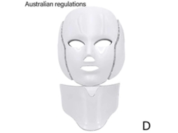 Máscara Facial De Led Com 26-27 Leds Para Terapia De Luz, Máscara Fotônica Com Tratamento Em 7 Cores, Luz Azul E Vermelha.