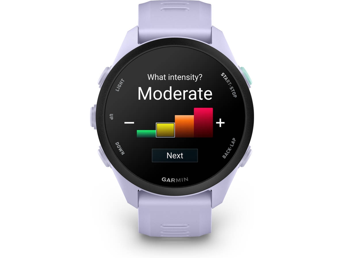 Smartwatch GARMIN Forerunner 70 (1.3'' - Bluetooth - Autonomia: Até 13 dias - Lilas)