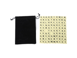 Conjunto de Peças de Ajedrez com Letras, Leves, Duráveis, para Festa e Viagens S/MARCA