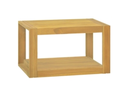 Vidaxl Armário De Parede P/ Casa De Banho 60x45x35 Cm Teca Maciça