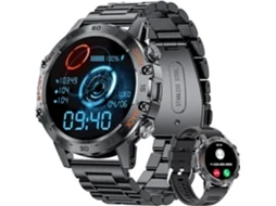 Smartwatch Chronus Militar para Homens Smartwatch Chronus com Chamada de Voz Bluetooth Compatível com Telefone Android Ios Smartwatch Chronus