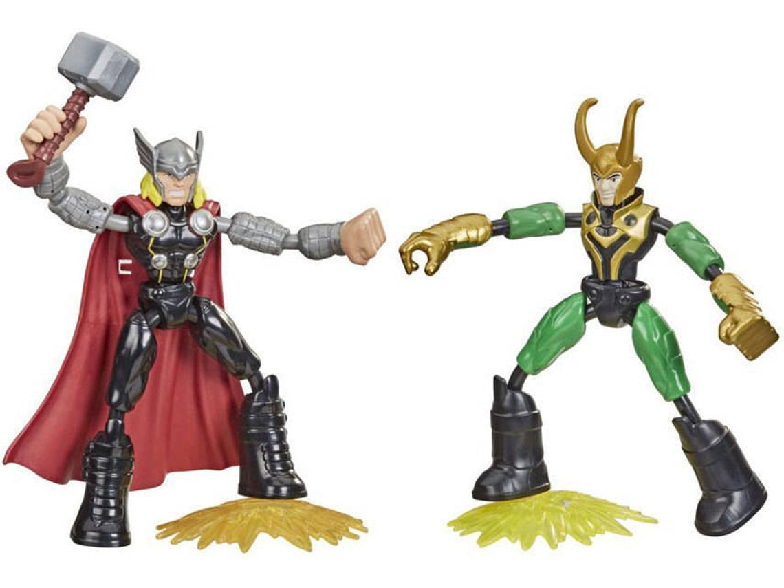 Figura de Ação AVENGERS Bend and Flex Thor Vs Loki Pack (5,1 x 30,5 x 22,9 cm)