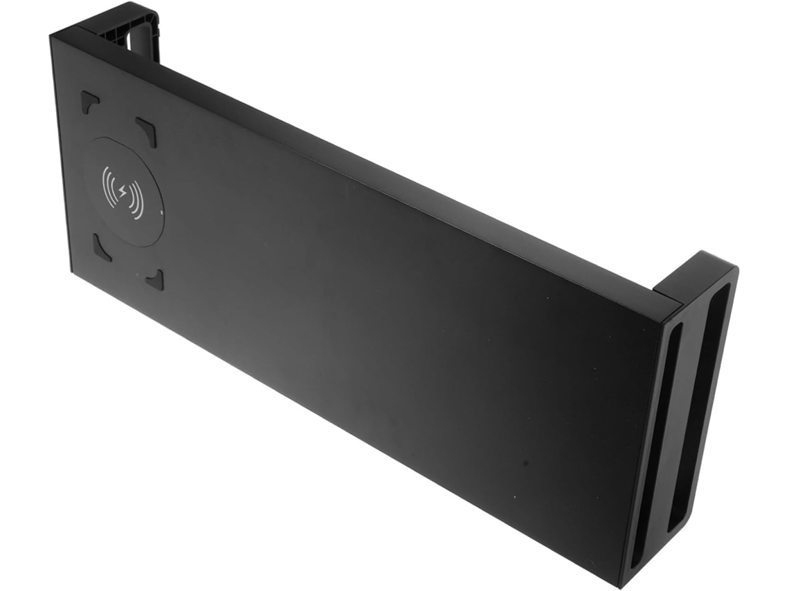 Suporte Multifuncional Para Monitor Com 4 Portas Usb 3.0, Para Escritório E Estudo, Em Metal Preto Com Amplo Espaço Para Teclado Gokoco