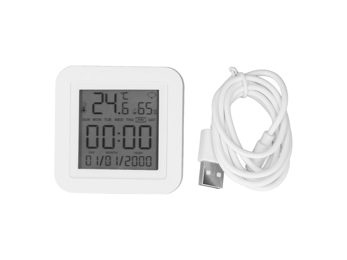 Sensor De Temperatura E Umidade (alimentado Por Usb, Tela Lcd Com Retroiluminação)