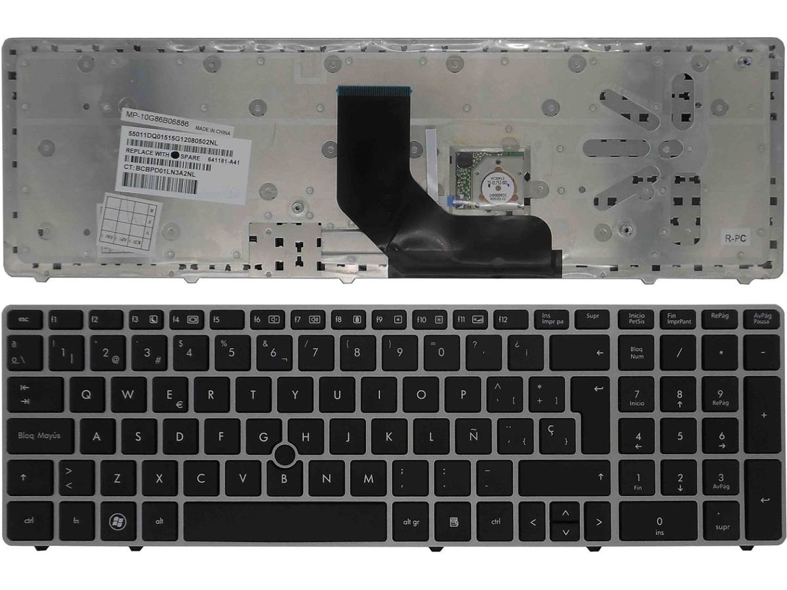 Teclado para Portátil HP Probook 6560B Elitebook 8560P Mp-10G86B06886