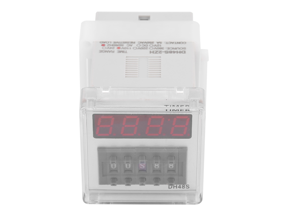 Laxiscreed Relé Digital Led Dh48s-2zh Com Tempo De Atraso Programável De 0.01s A 99h99m, 8 Pinos Dpdt