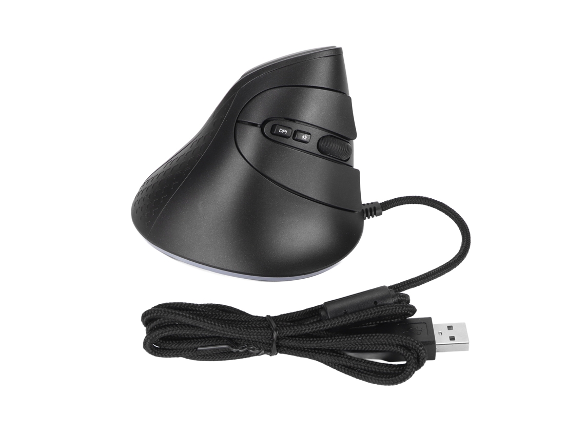 Rato Vertical com Fio LAXISCREED 7200 Dpi 7 Botões Programáveis