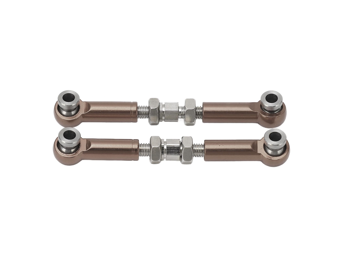 2pcs Viga Direcção Rc Aluminio Ligação Servo Braço Peças Carro Rc Para Mjx 14210 14209 16208 16209 1/14 Cor Titânio