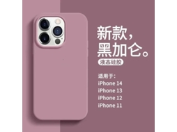 Capa Para Iphone 17 Air Na Cor Groselha Preta, Silicone Resistente, Cobertura Total, Proteção Contra Quedas, Cor Sólida.
