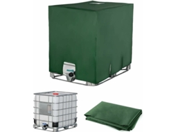 Capa protetora para tanque IBC de 1000L, resistente a UV e poeira Cxc (116 x 100 x 120 cm, verde)