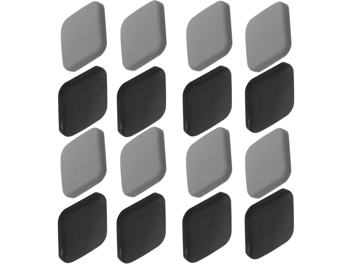 Beauvorty Conjunto De 16 Protetores Silicone Para Maçanetas, Quadrados, Adesivos, Para Portas E Paredes, Fácil