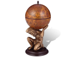 Vidaxl Bar Globo Terreste Para Vinho Design Atlas 42x42x85 Cm